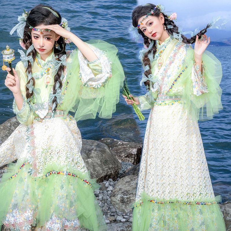 Ethnic Minority Series Wanderlust Portraits Tibetan Hanfu 48