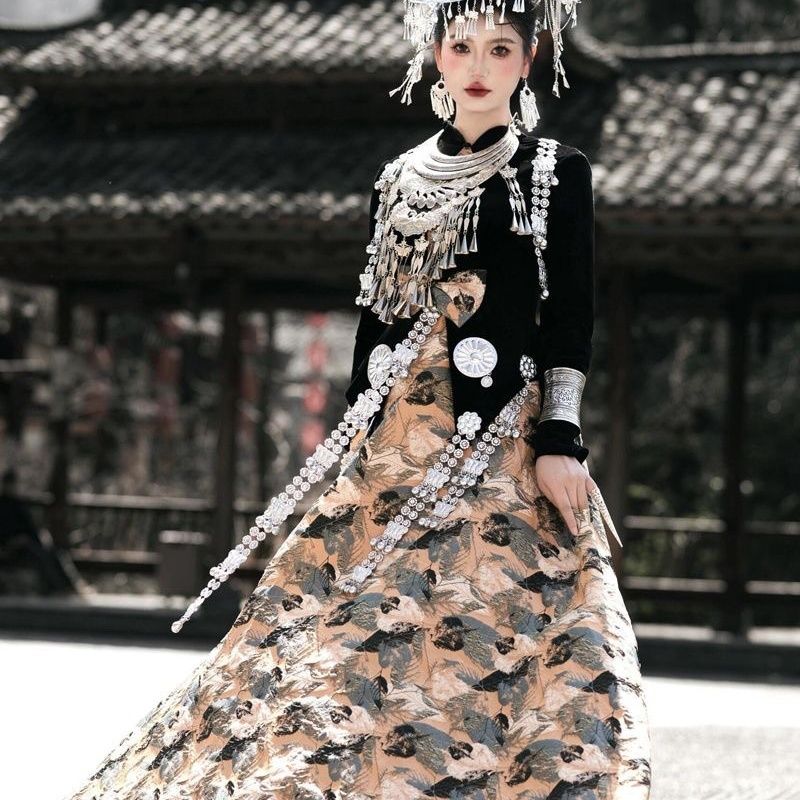 Ethnic Minority Series Wanderlust Portraits Miao Hanfu 10