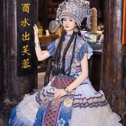 Ethnic Minority Series Wanderlust Portraits Miao Hanfu 54