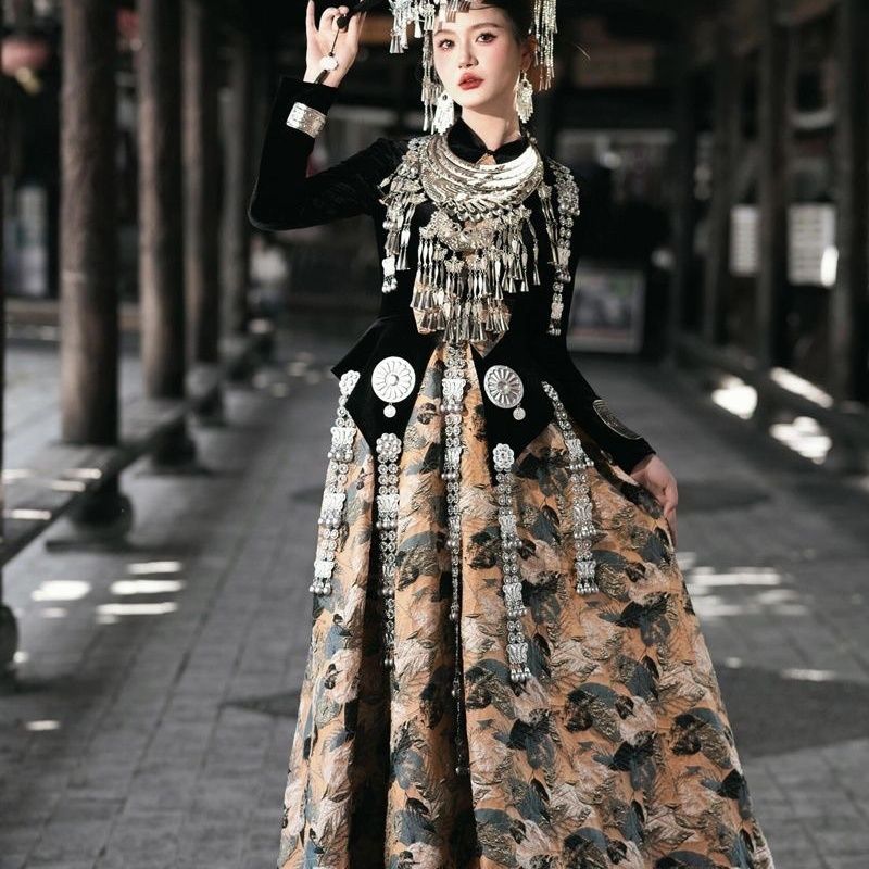 Ethnic Minority Series Wanderlust Portraits Miao Hanfu 10