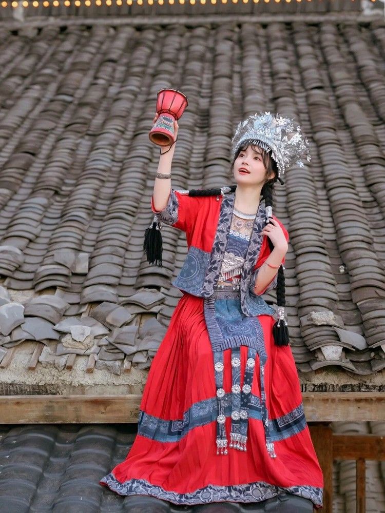 Ethnic Minority Series Wanderlust Portraits Miao Hanfu 48