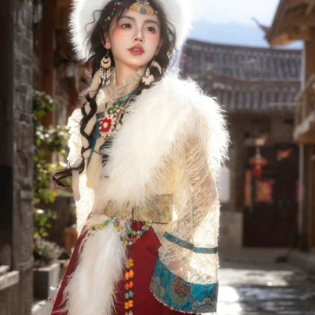 Ethnic Minority Series Wanderlust Portraits Tibetan Hanfu 44