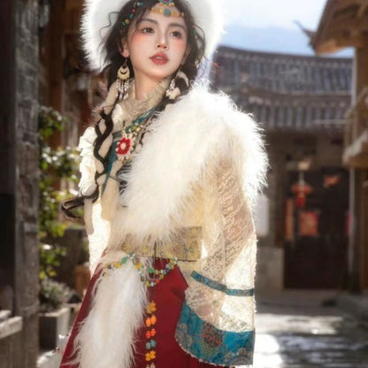 Ethnic Minority Series Wanderlust Portraits Tibetan Hanfu 44