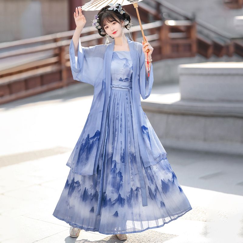 LOOKBOOK SERIES Song Dynasty Blue Hanfu