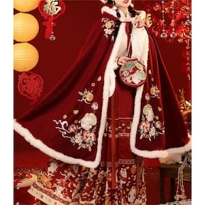 Ming Dynasty Traditional Hanfu Qipao Cheongsam Dress Skirt, gifts for women 2024