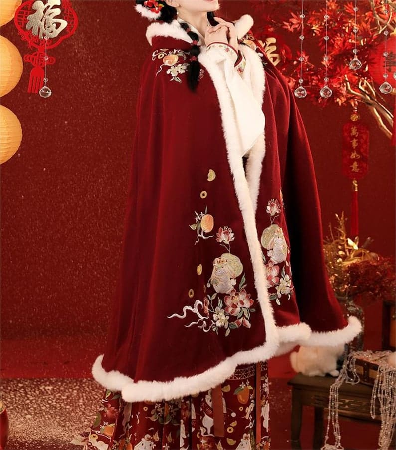 Ming Dynasty Traditional Hanfu Qipao Cheongsam Dress Skirt, gifts for women 2024