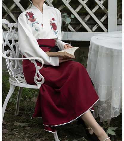 Rose | Modern Red Hanfu - Yandan_hanfu_china