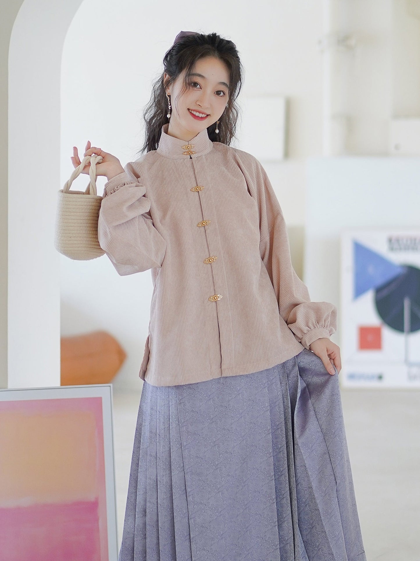 Modern Hanfu Top- autumn/winter - Yandan_hanfu_china