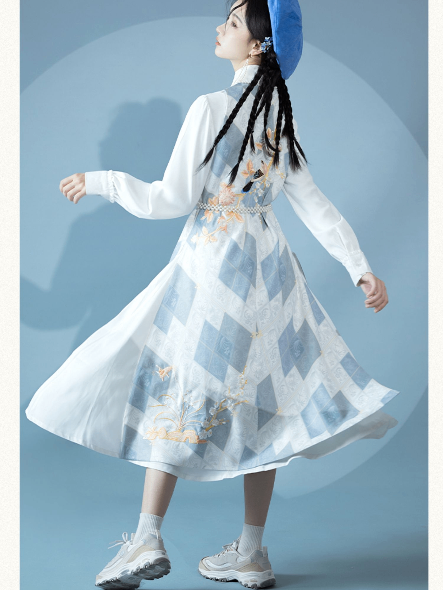Ming Dynasty Modern Hanfu Qipao Cheongsam Dress Skirt, gifts for women 2024