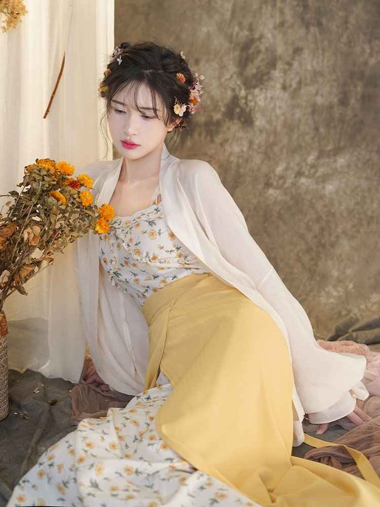 Song Dynasty Modern Hanfu Qipao Cheongsam Dress Skirt, gifts for women 2024