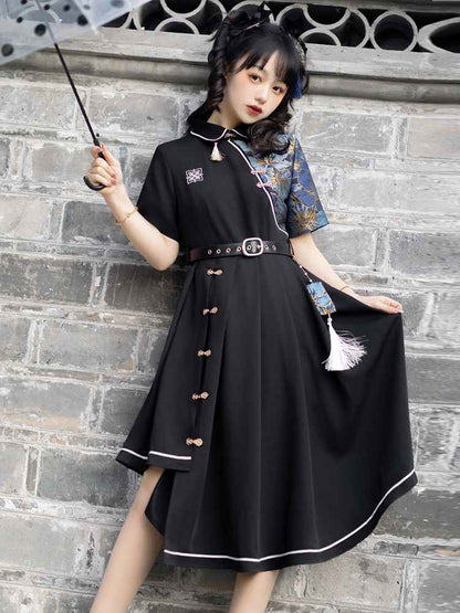 Daily Han New China Style Hanfu Qipao Cheongsam Dress Skirt, gifts for women 2024