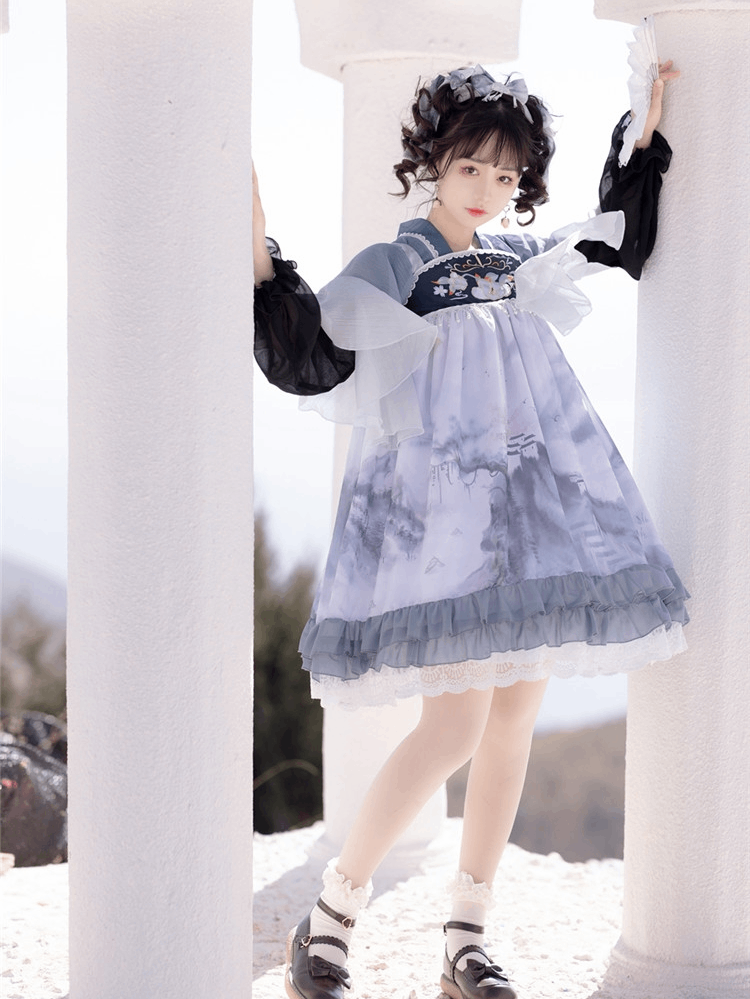 オリジナル改良漢服女性中国風ロリータデイリー春夏スタイル漢要素