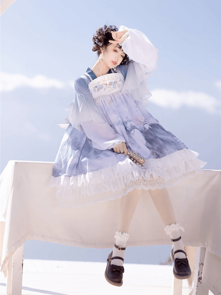 オリジナル改良漢服女性中国風ロリータデイリー春夏スタイル漢要素