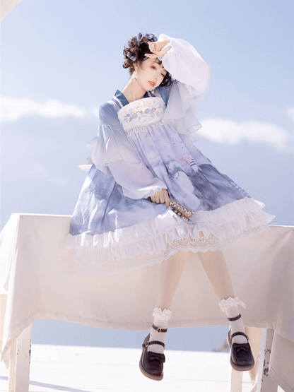 オリジナル改良漢服女性中国風ロリータデイリー春夏スタイル漢要素
