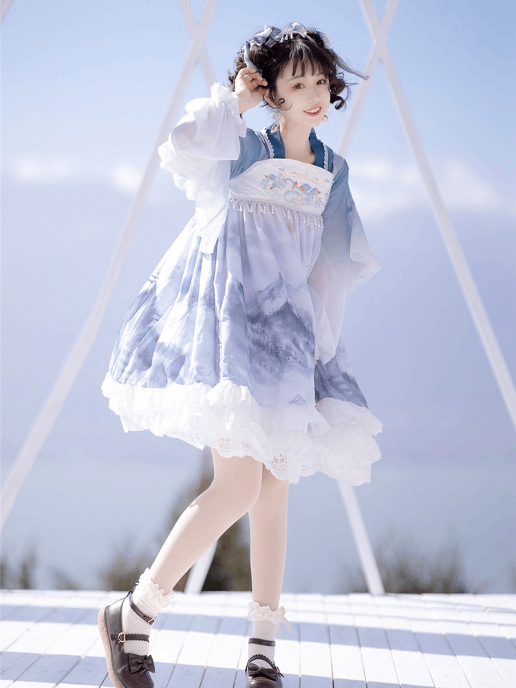 オリジナル改良漢服女性中国風ロリータデイリー春夏スタイル漢要素