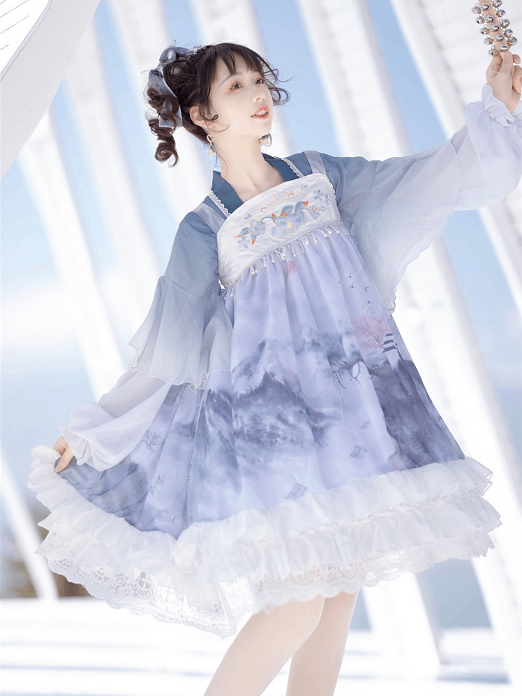 オリジナル改良漢服女性中国風ロリータデイリー春夏スタイル漢要素