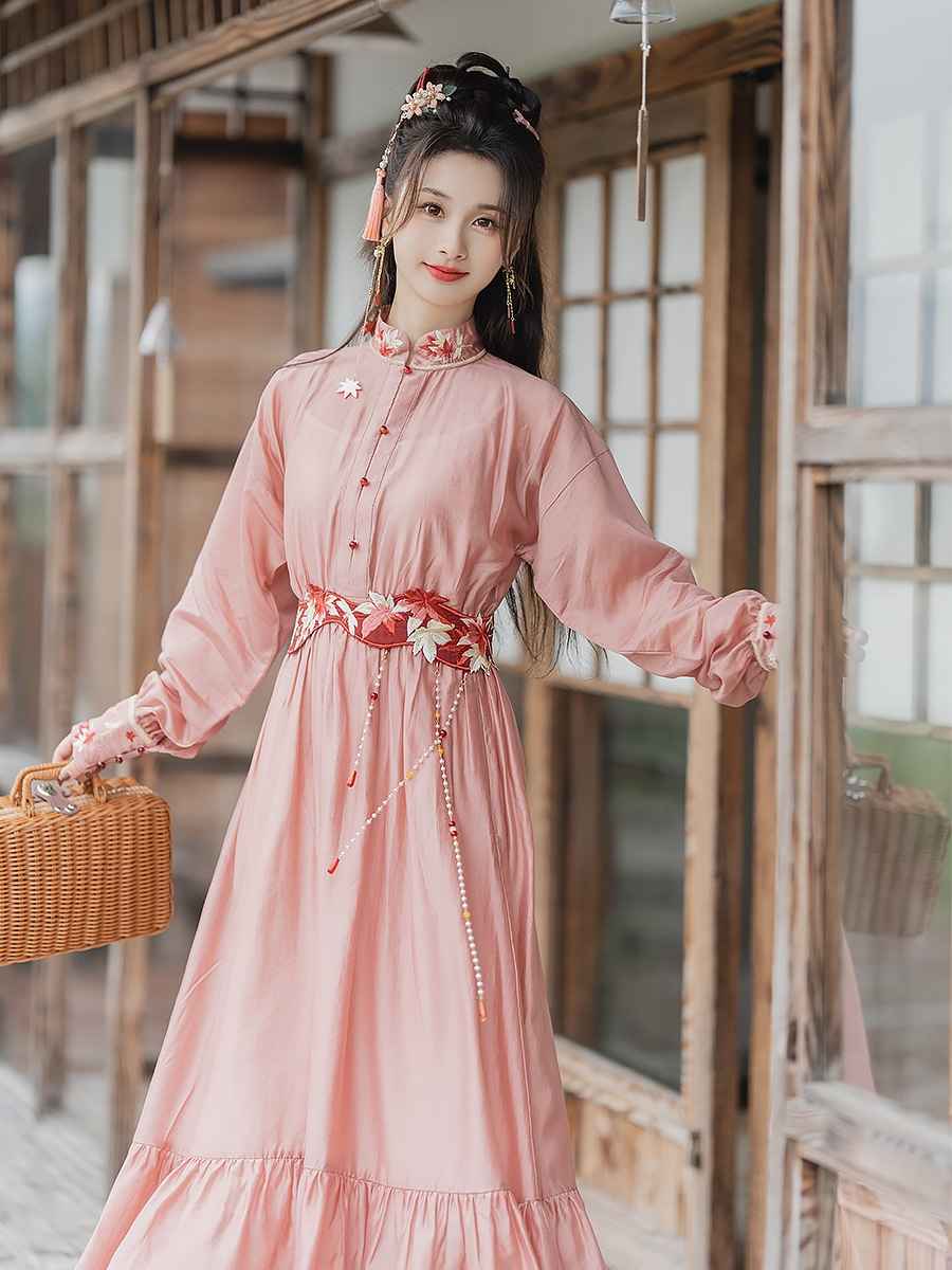 Ming Dynasty Modern Hanfu Qipao Cheongsam Dress Skirt, gifts for women 2024