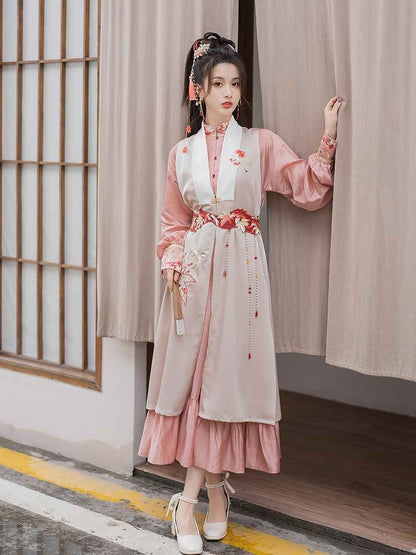 Ming Dynasty Modern Hanfu Qipao Cheongsam Dress Skirt, gifts for women 2024