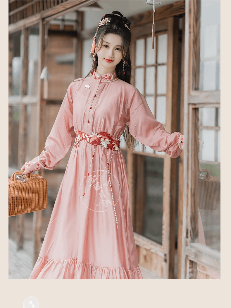 Ming Dynasty Modern Hanfu Qipao Cheongsam Dress Skirt, gifts for women 2024