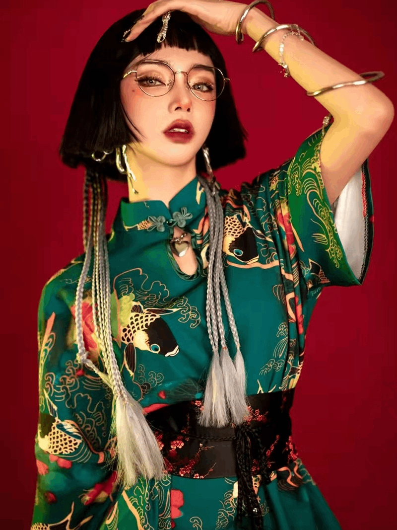 Petite Figures Modern Hanfu Qipao Cheongsam Dress Skirt, gifts for women 2024