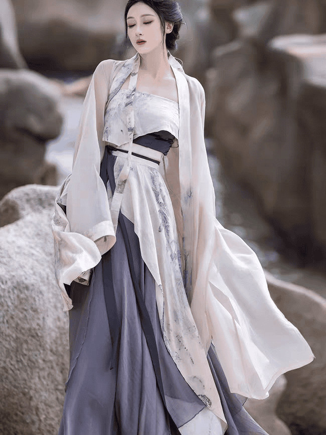 Elegance in Nature Modern Hanfu Qipao Cheongsam Dress Skirt, gifts for women 2024