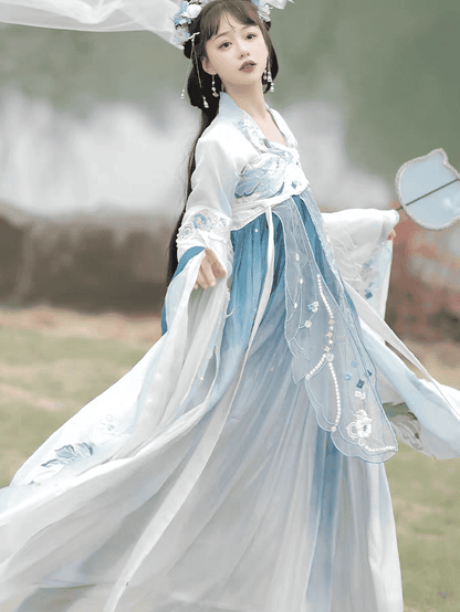 Wei Jin Dynasties Traditional Hanfu Qipao Cheongsam Dress Skirt, gifts for women 2024