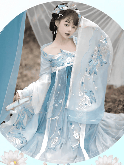 Wei Jin Dynasties Traditional Hanfu Qipao Cheongsam Dress Skirt, gifts for women 2024